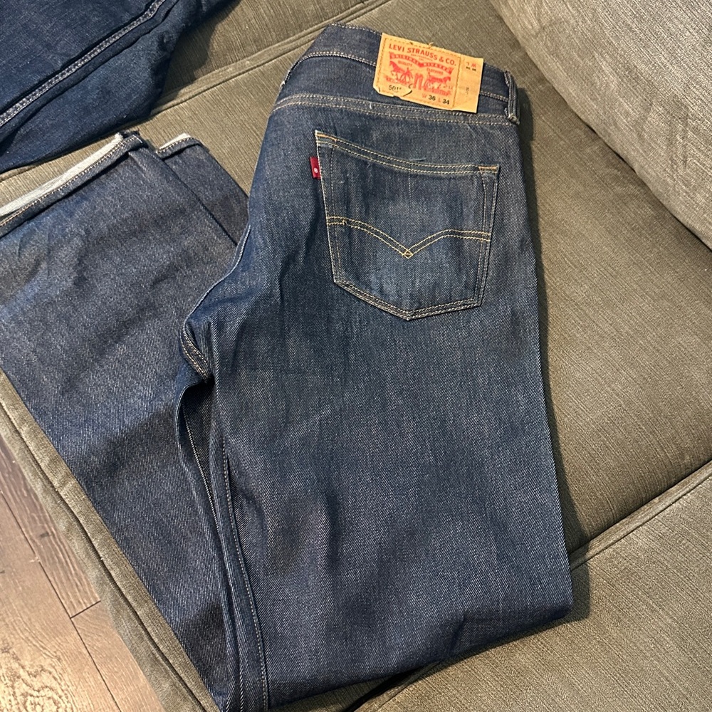 Levi's Men's Dark Indigo Straight Jeans